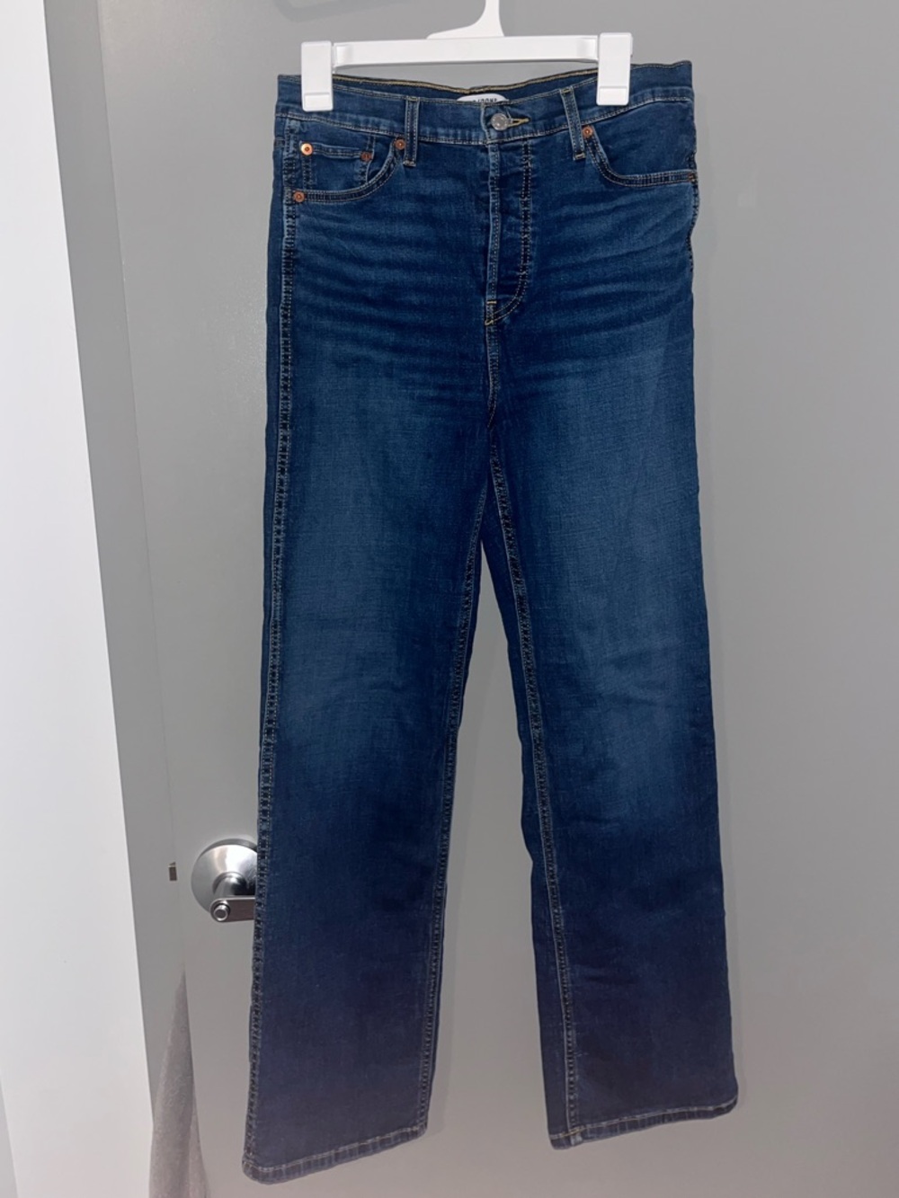 Re/Done High-rise Jeans Size 29 with hidden Button-Fly